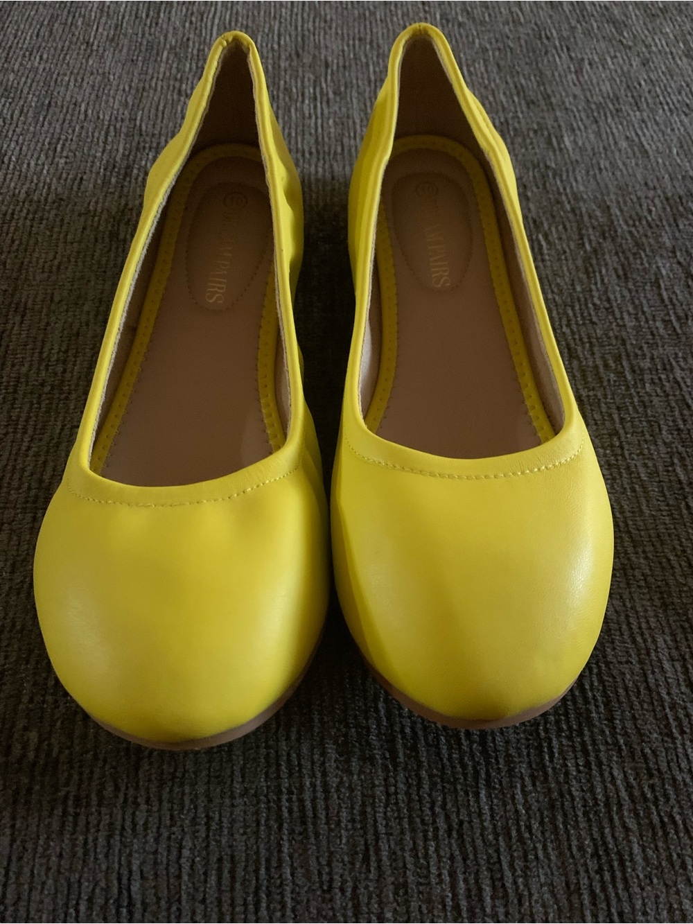 Yellow Dreampairs Ballet Flats